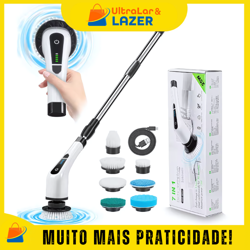 Escova Eletrica Ajustável Easy Clean