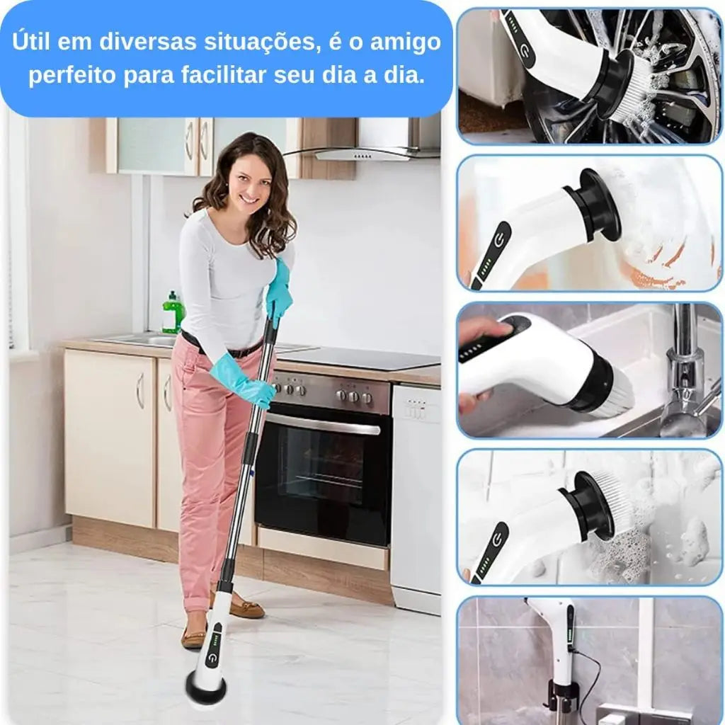 Escova Eletrica Ajustável Easy Clean