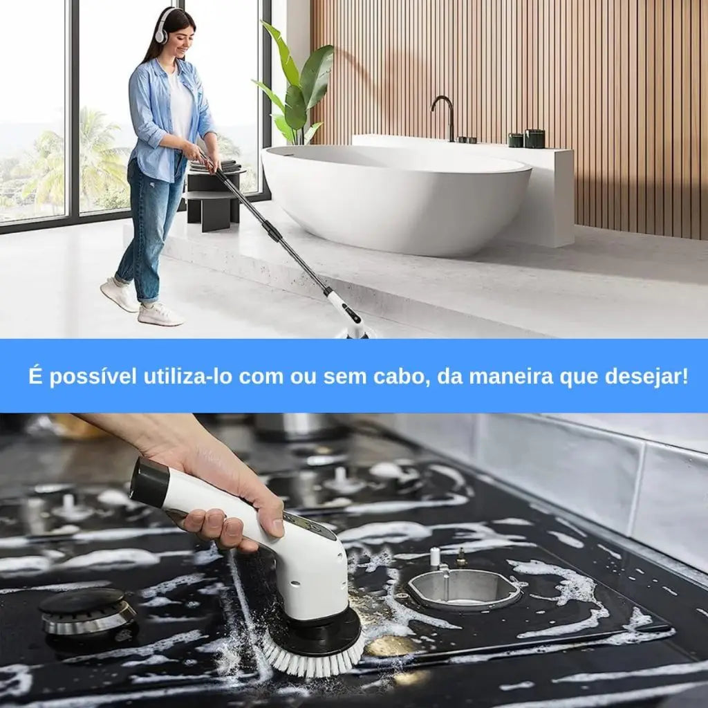 Escova Eletrica Ajustável Easy Clean